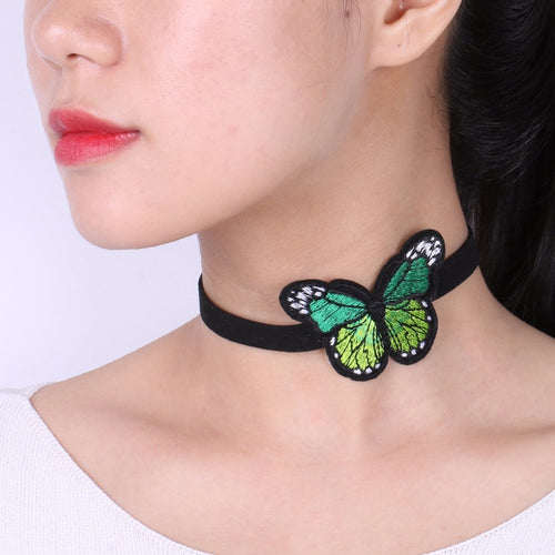 Butterfly Choker Necklace