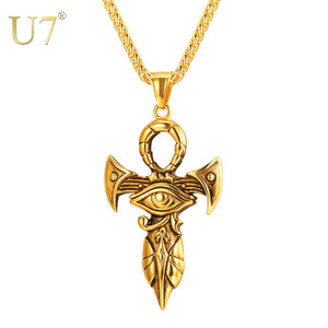 The Eye Of Horus Ankh Necklace Ancient Egyptian Jewelry