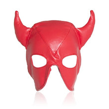 Load image into Gallery viewer, SM Leather Padded Hood/Mask BDSM Cosplay